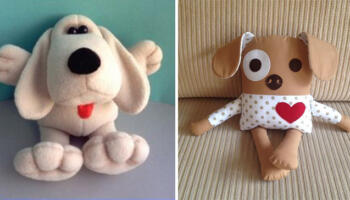 Собаки із текстилю: понад 15 викрійок для пошиття іграшки самотужки